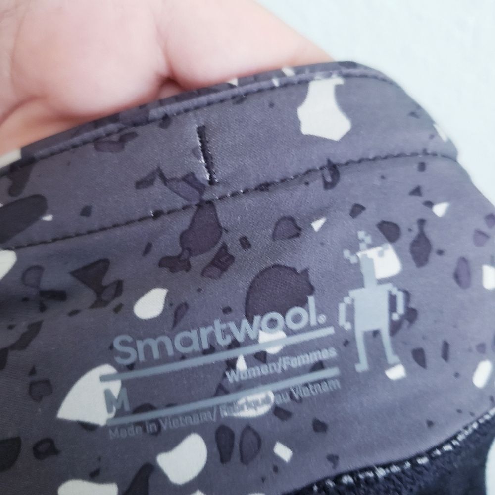 Smartwool Merino Wool Breathable Lined Athletic Shorts in black composite print - Picture 7 of 8